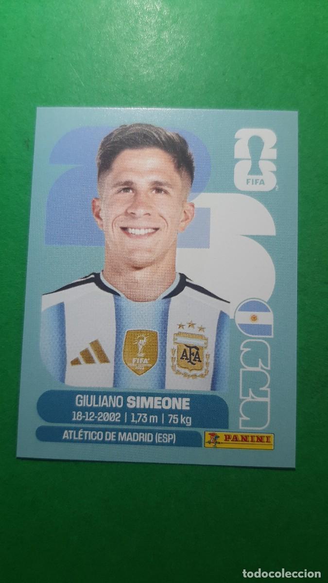 Cromos de F&uacute;tbol: (ARG 20 ARG20)(ARGENTINA) GIULIANO SIMEONE F&Uacute;TBOL 2026 PANINI