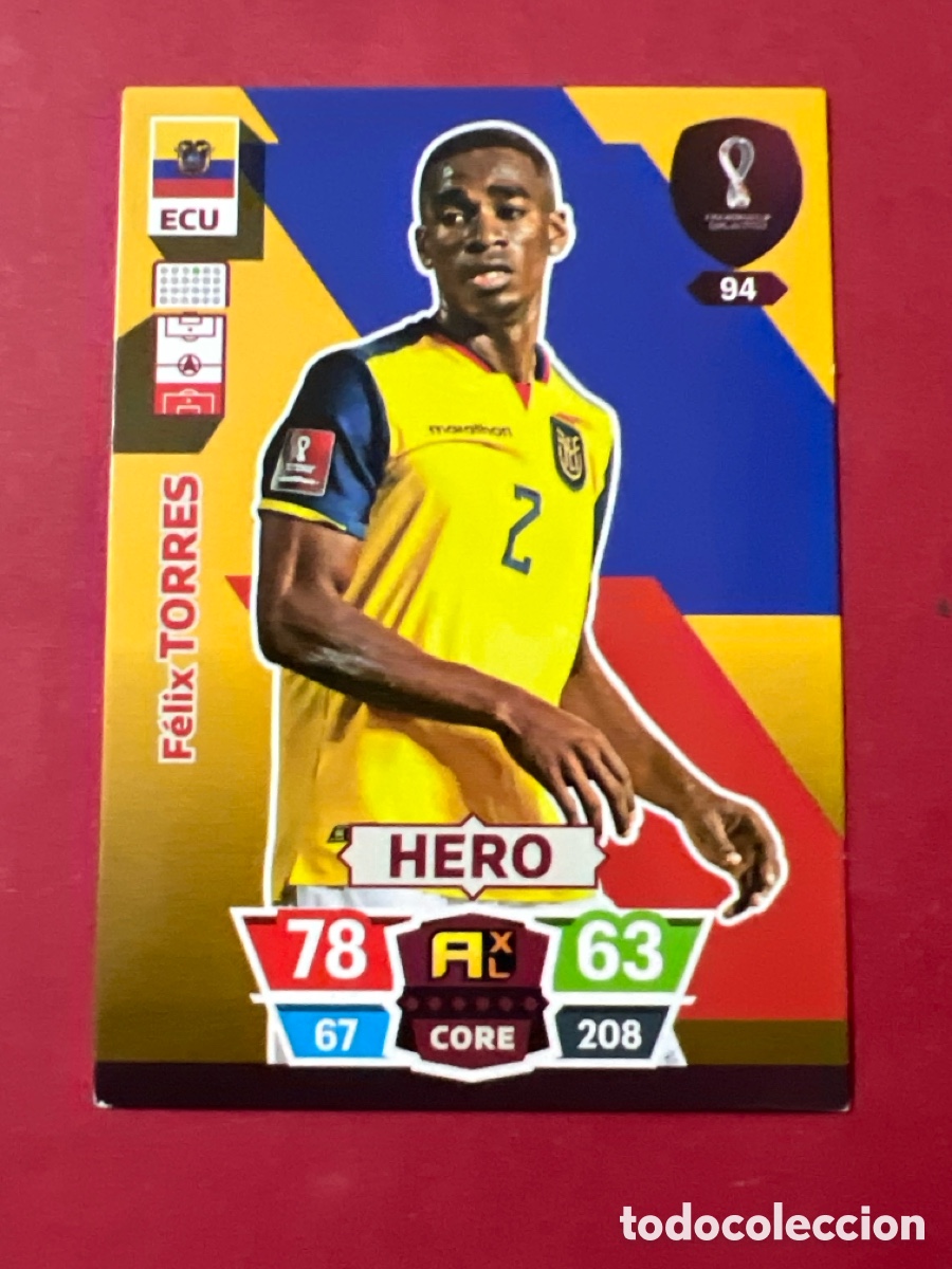 Fu&szlig;ball-Sticker: C53. CROMOS DE ADRENALYN XL PANINI FIFA WORLD DE QATAR DEL A&Ntilde;O 2022 N&ordm; 94 ECU F&Eacute;LIX TORRES