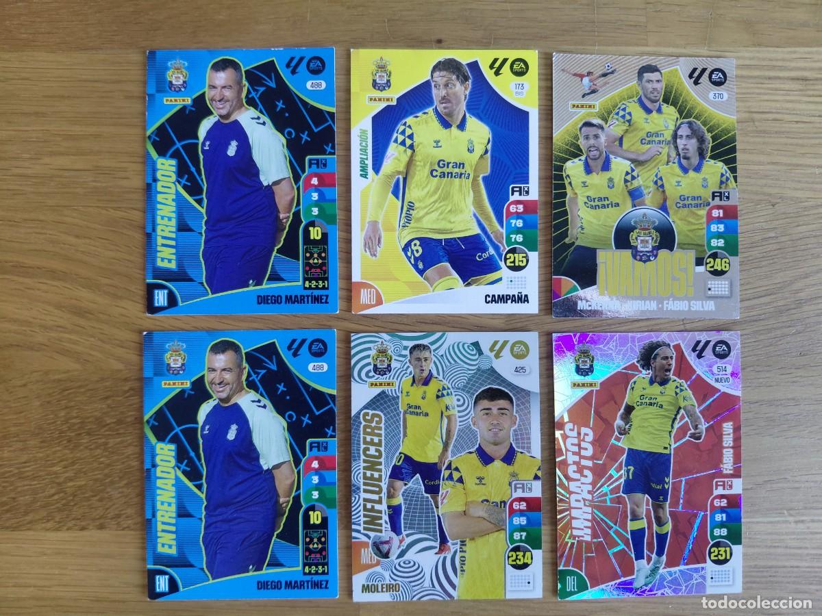 Cromos de F&uacute;tbol: Lote 6 cromos -- Las Palmas -- 24/25 -- Adrenalyn -- Panini