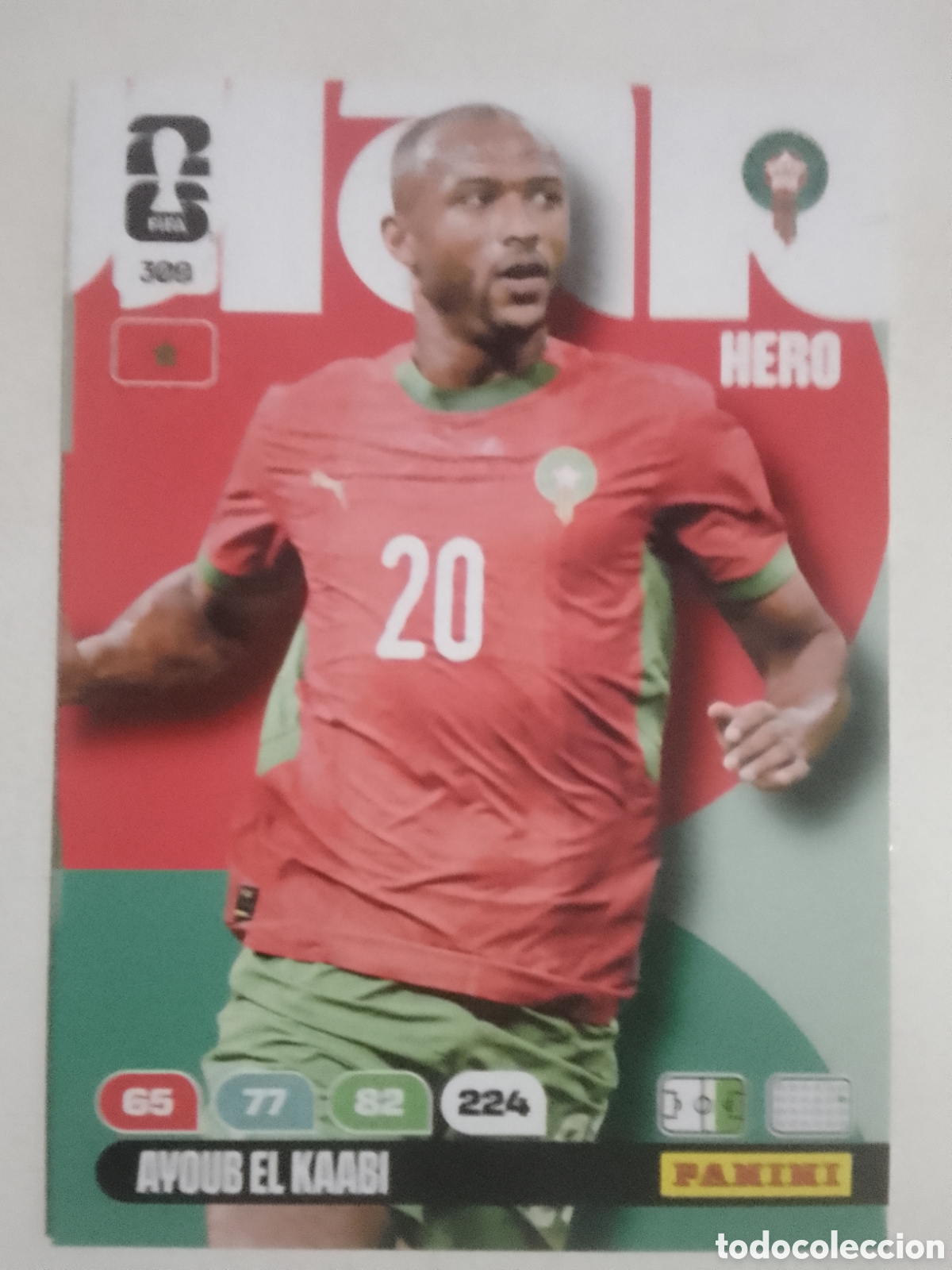 Cromos de F&uacute;tbol: Adrenalyn XL FIFA WORLD CUP 2026 n&deg; 309 Ayoub El Kaabi &bull; Marruecos.
