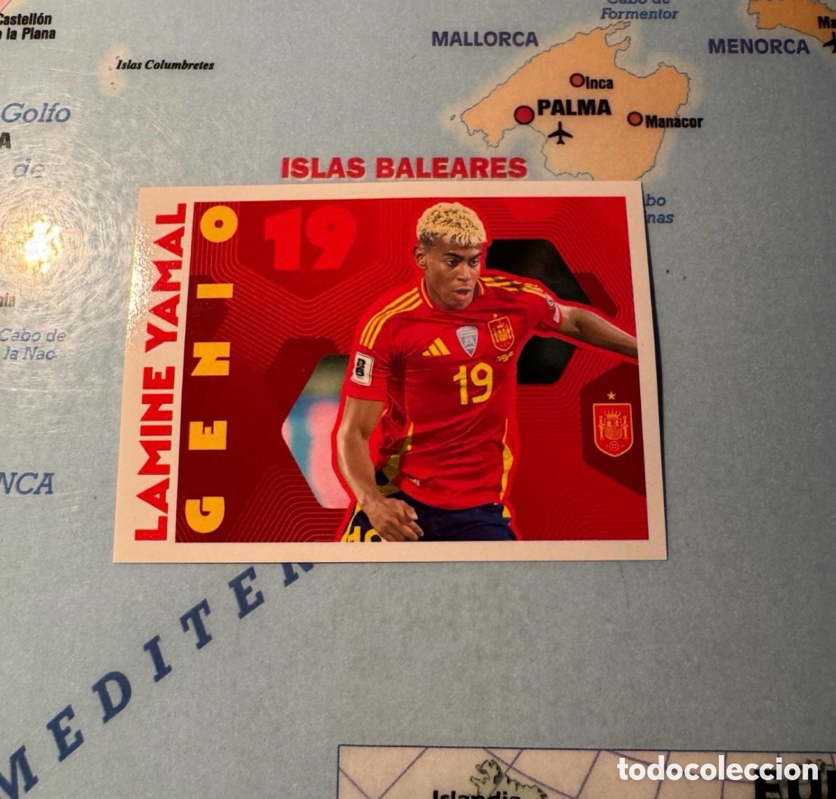 Cromos de F&uacute;tbol: Lamine Yamal n&uacute;mero 71 la selecci&oacute;n espa&ntilde;ola &ldquo;Espa&ntilde;a 2026&rdquo; del Carrefour 2026