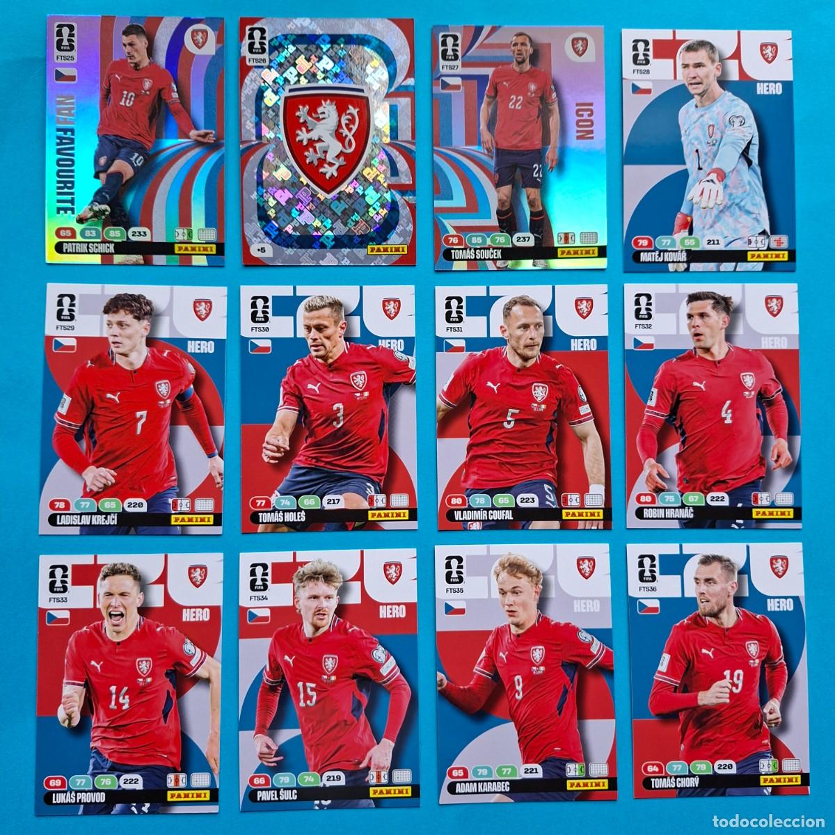 Cromos de F&uacute;tbol: UPDATE Final Teams set 12 Cards CZECHIA - Panini Adrenalyn XL FIFA World CUP 2026