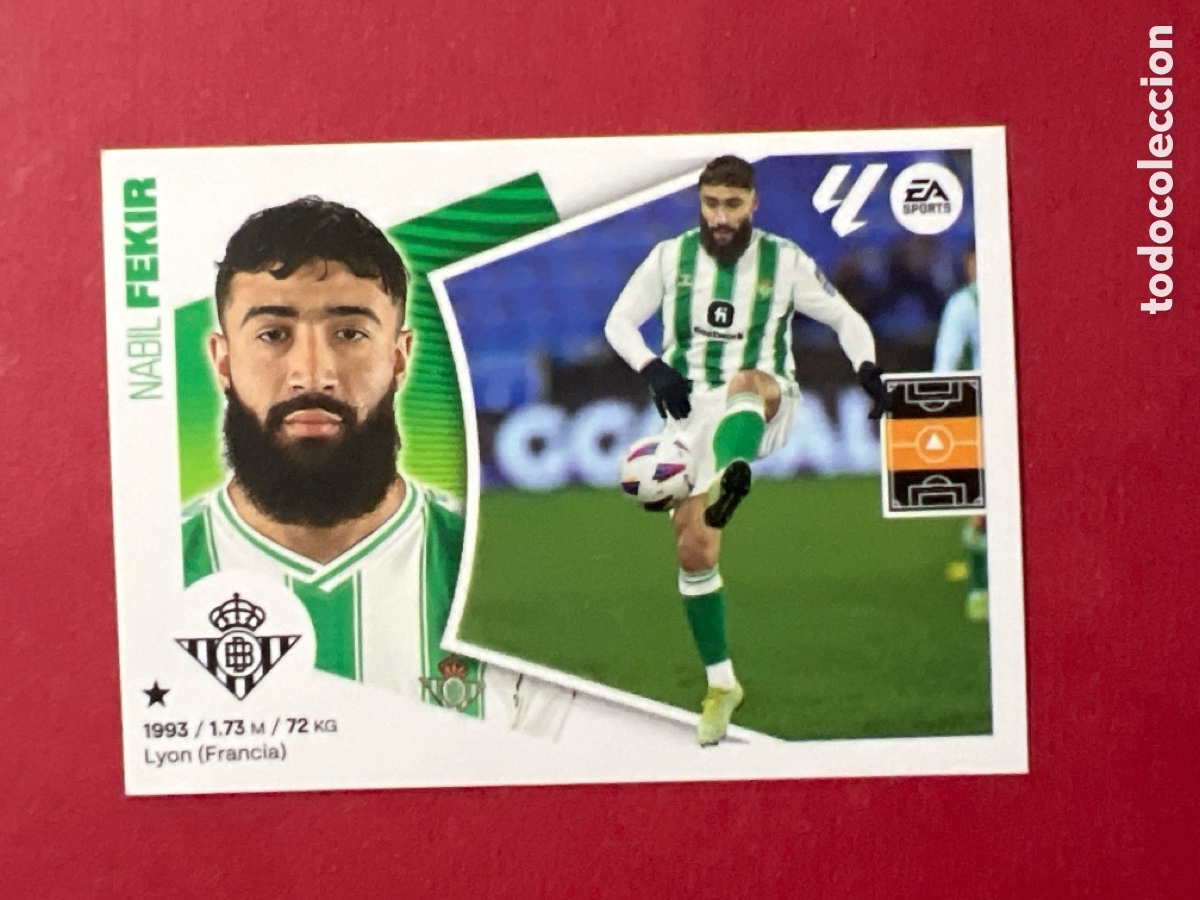 Cromos de F&uacute;tbol: C127. 14A Fekir, Real Betis, Panini Ediciones Liga Este 2024 2025 24 25, 14 A