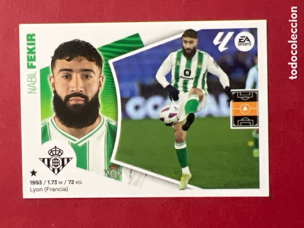 Cromos de F&uacute;tbol: C129. 14A Fekir, Real Betis, Panini Ediciones Liga Este 2024 2025 24 25, 14 A