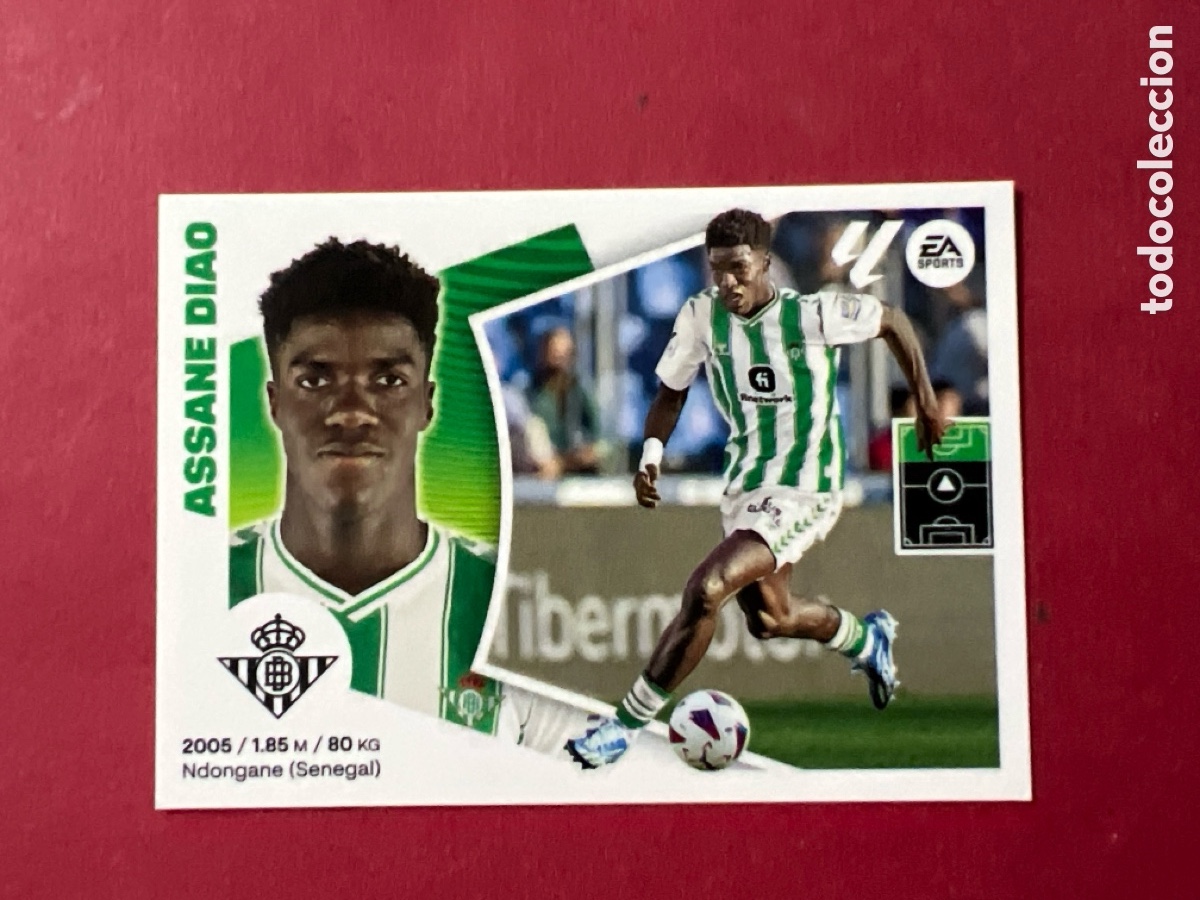 Cromos de F&uacute;tbol: C131. N&ordm; 15 B 15B ASSANE DIAO, REAL BETIS, LIGA ESTE 2024 2025, 24 25, PANINI