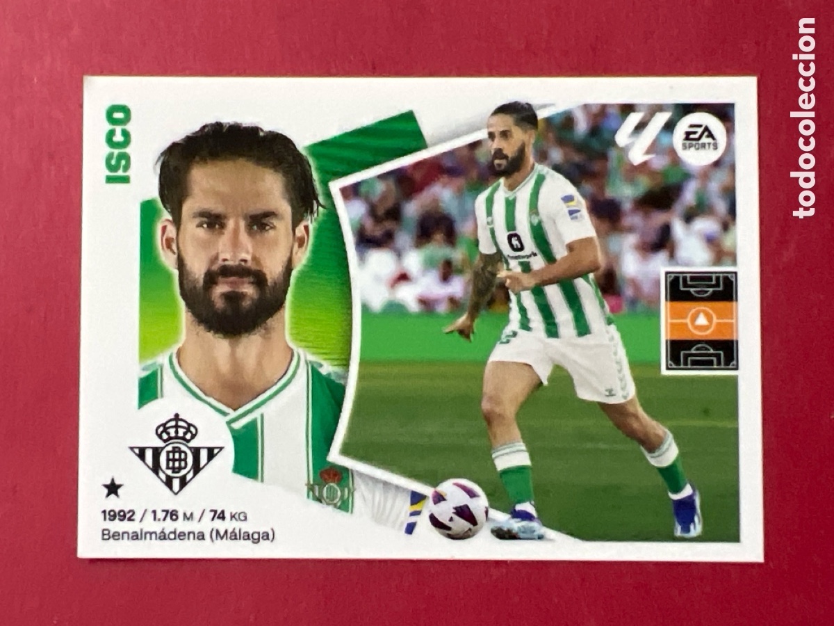 Cromos de F&uacute;tbol: C135. ISCO REAL BETIS CROMO N&deg; 13 LIGA ESTE 2024-2025 24-25 PANINI