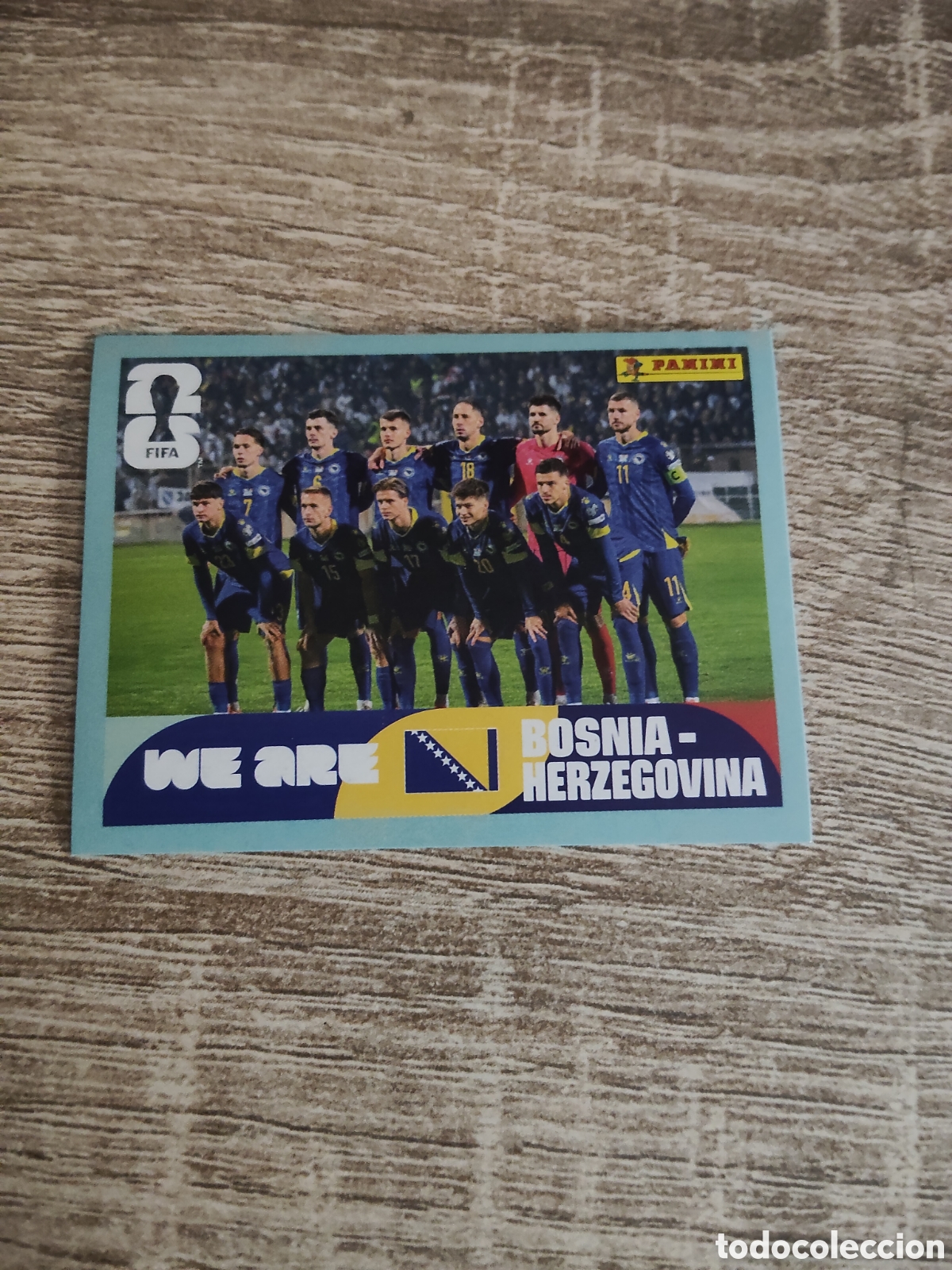 Cromos de F&uacute;tbol: Panini mundial 2026 BIH 13 alineaci&oacute;n Bosnia Herzegovina