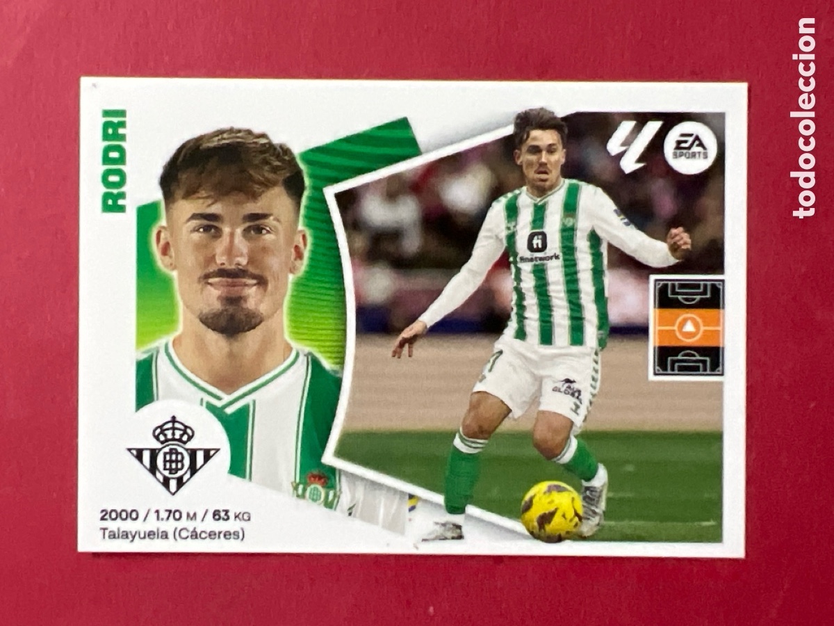 Cromos de F&uacute;tbol: C139. 15A Rodri, Real Betis, Panini Ediciones Liga Este 2024 2025 24 25, 15 A