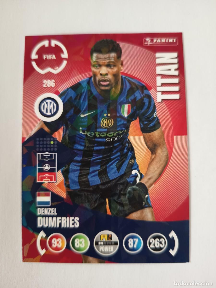 Cromos de Futebol: CARD 286 DENZEL DUMFRIES TITAN INTER MILAN - ADRENALYN XL FIFA CLUB WORLD CUP 2025 MUNDIAL CLUBES