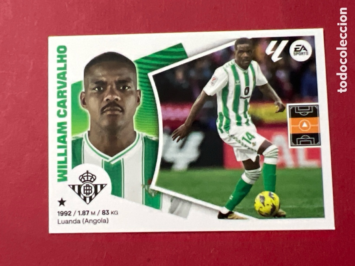 Cromos de Futebol: C141. 14B William Carvalho, Real Betis, Panini Ediciones Liga Este 2024 2025 24 25, 14 B