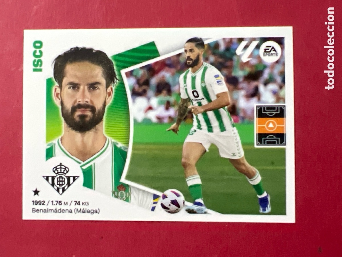 Fu&szlig;ball-Sticker: C144. ISCO REAL BETIS CROMO N&deg; 13 LIGA ESTE 2024-2025 24-25 PANINI
