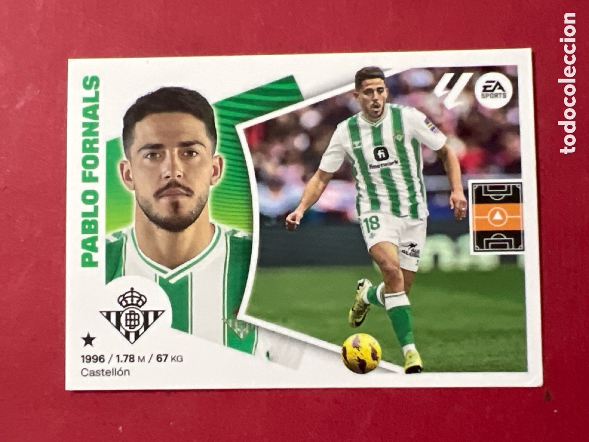 Cromos de F&uacute;tbol: C148. 12 Pablo Fornals, Real Betis, Panini Ediciones Liga Este 2024 2025 24 25