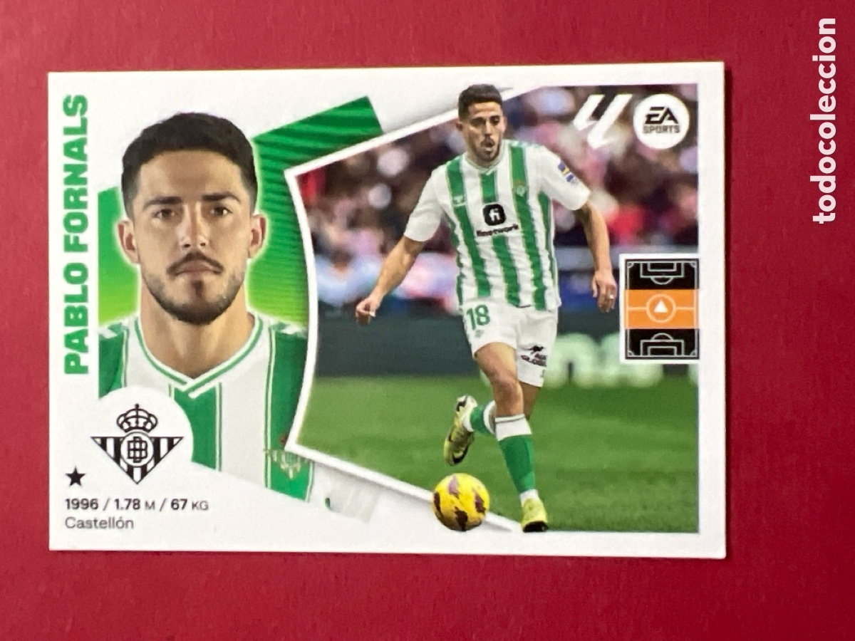 Cromos de F&uacute;tbol: C149. 12 Pablo Fornals, Real Betis, Panini Ediciones Liga Este 2024 2025 24 25