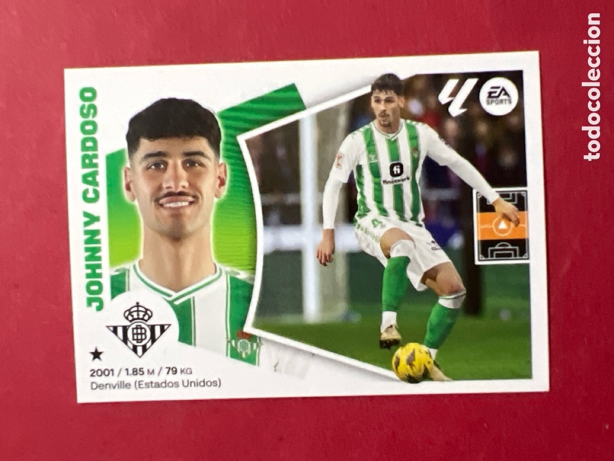 Cromos de F&uacute;tbol: C151. 10 Johnny Cardoso, Real Betis, Panini Ediciones Liga Este 2024 2025 24 25