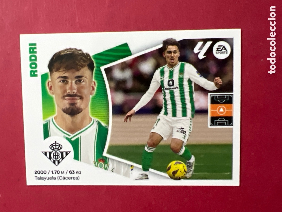 Cromos de F&uacute;tbol: C157. 15A Rodri, Real Betis, Panini Ediciones Liga Este 2024 2025 24 25, 15 A
