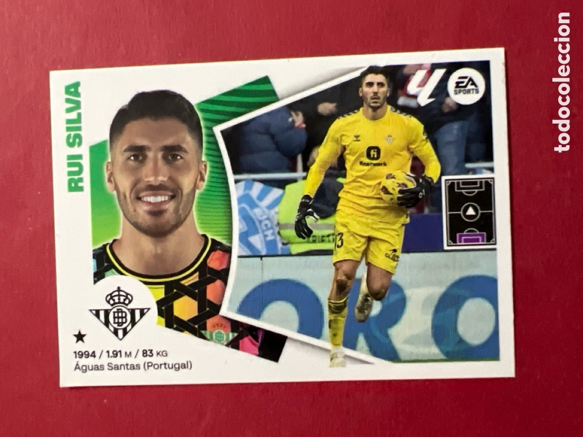 Cromos de F&uacute;tbol: C158. 3 RUI SILVA BETIS LIGA ESTE 2024 2025 24 25
