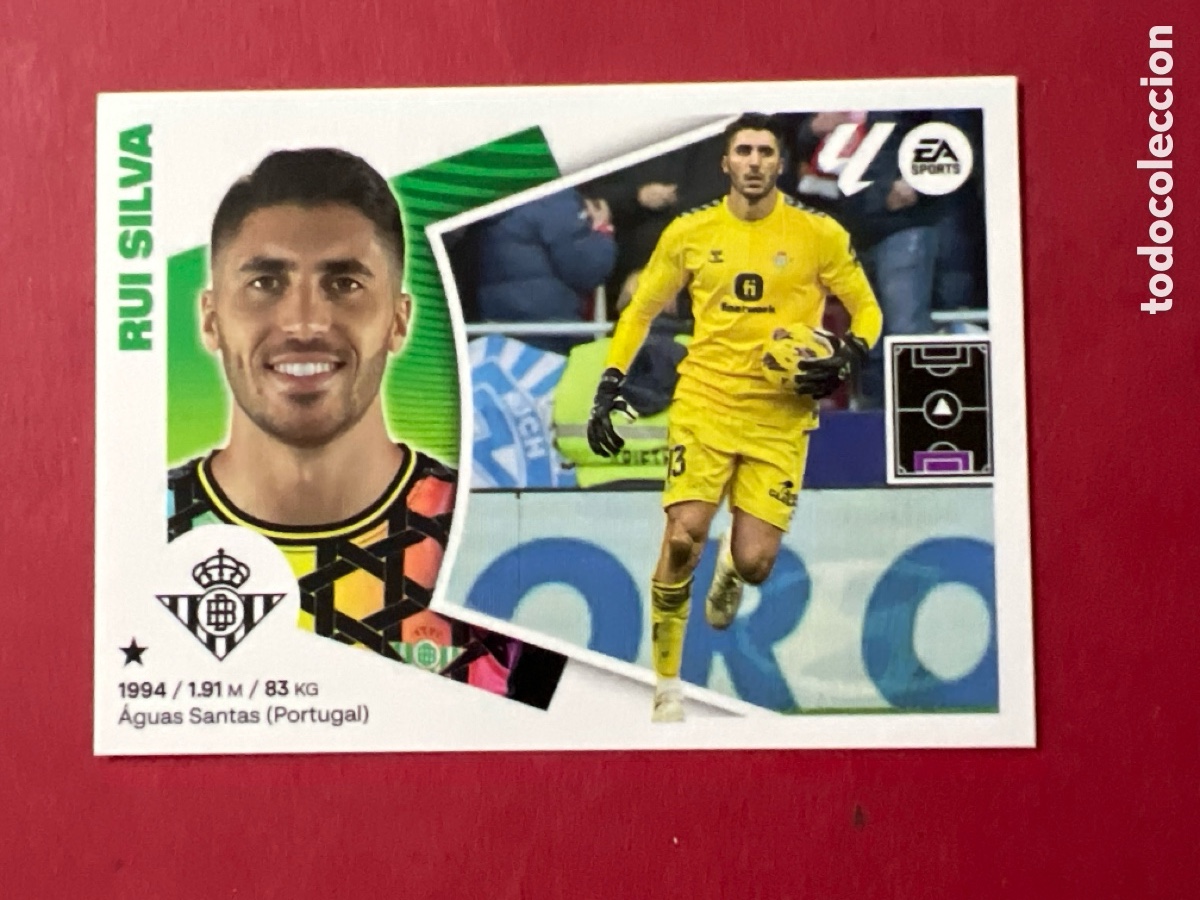 Cromos de F&uacute;tbol: C159. 3 RUI SILVA BETIS LIGA ESTE 2024 2025 24 25