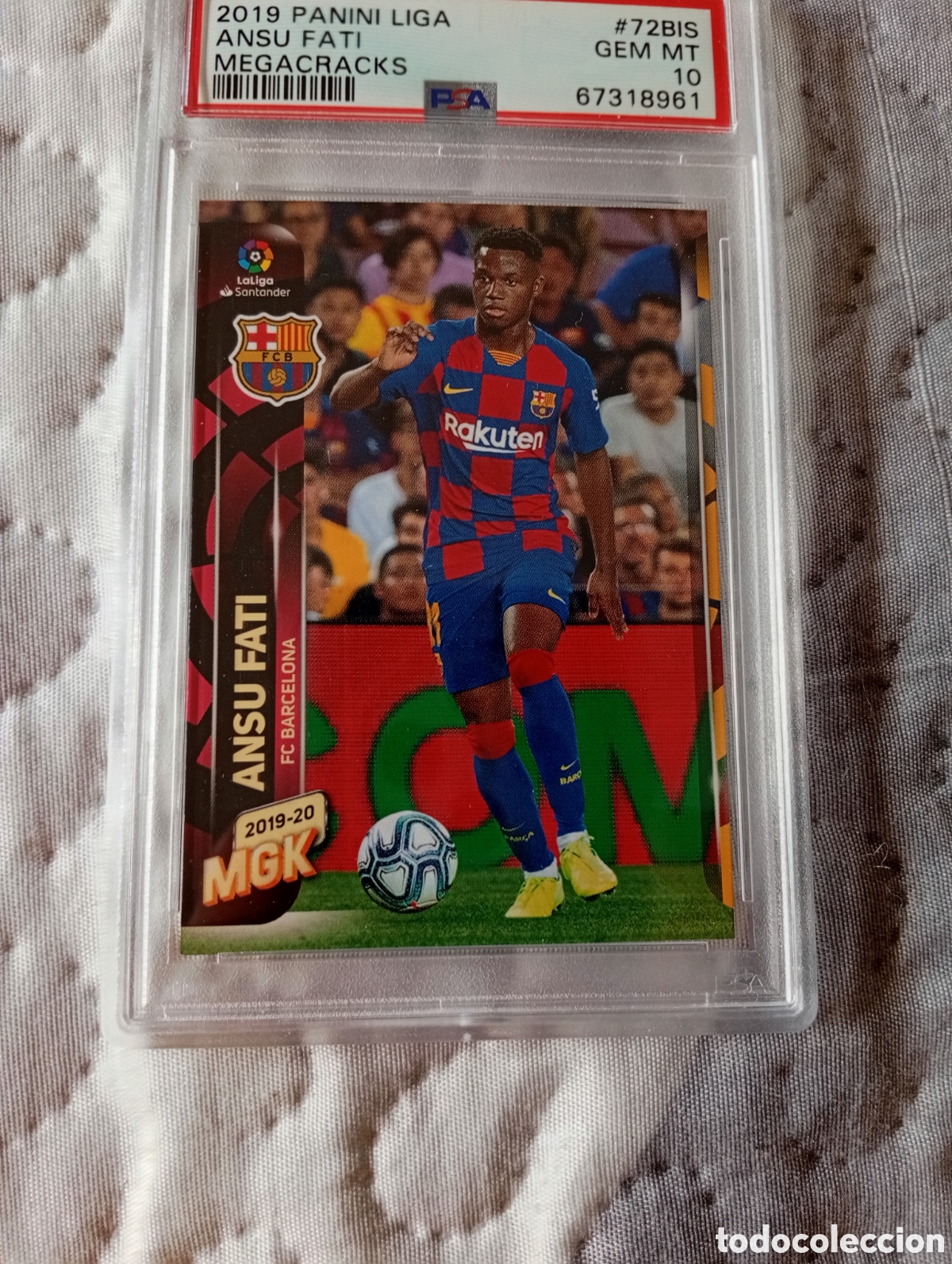 Cromos de F&uacute;tbol: Ansu Fati megacracks rookie PSA 10