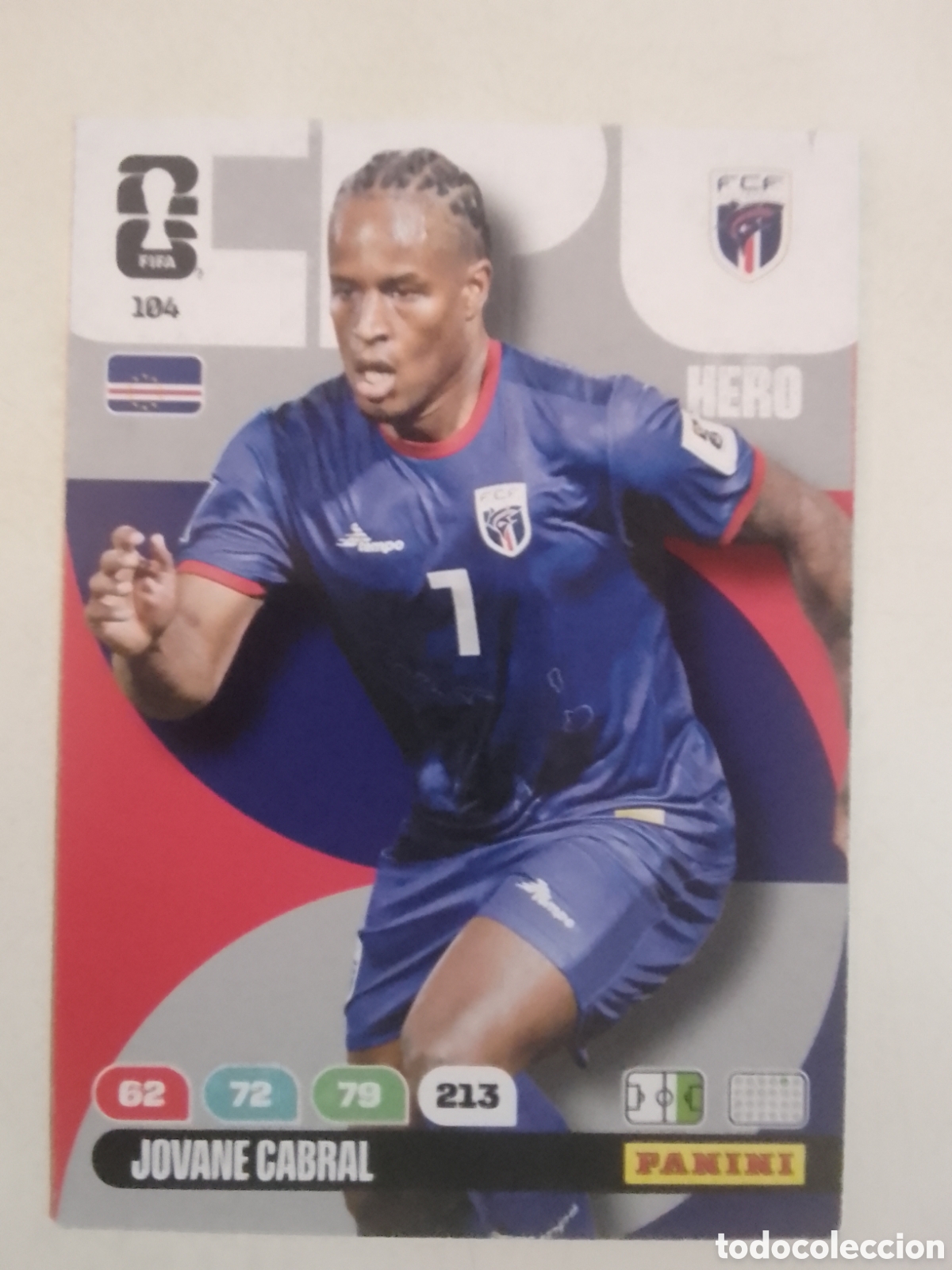Cromos de F&uacute;tbol: Adrenalyn XL FIFA WORLD CUP 2026 n&deg; 104 Jovane Cabral &bull; Cabo Verde.