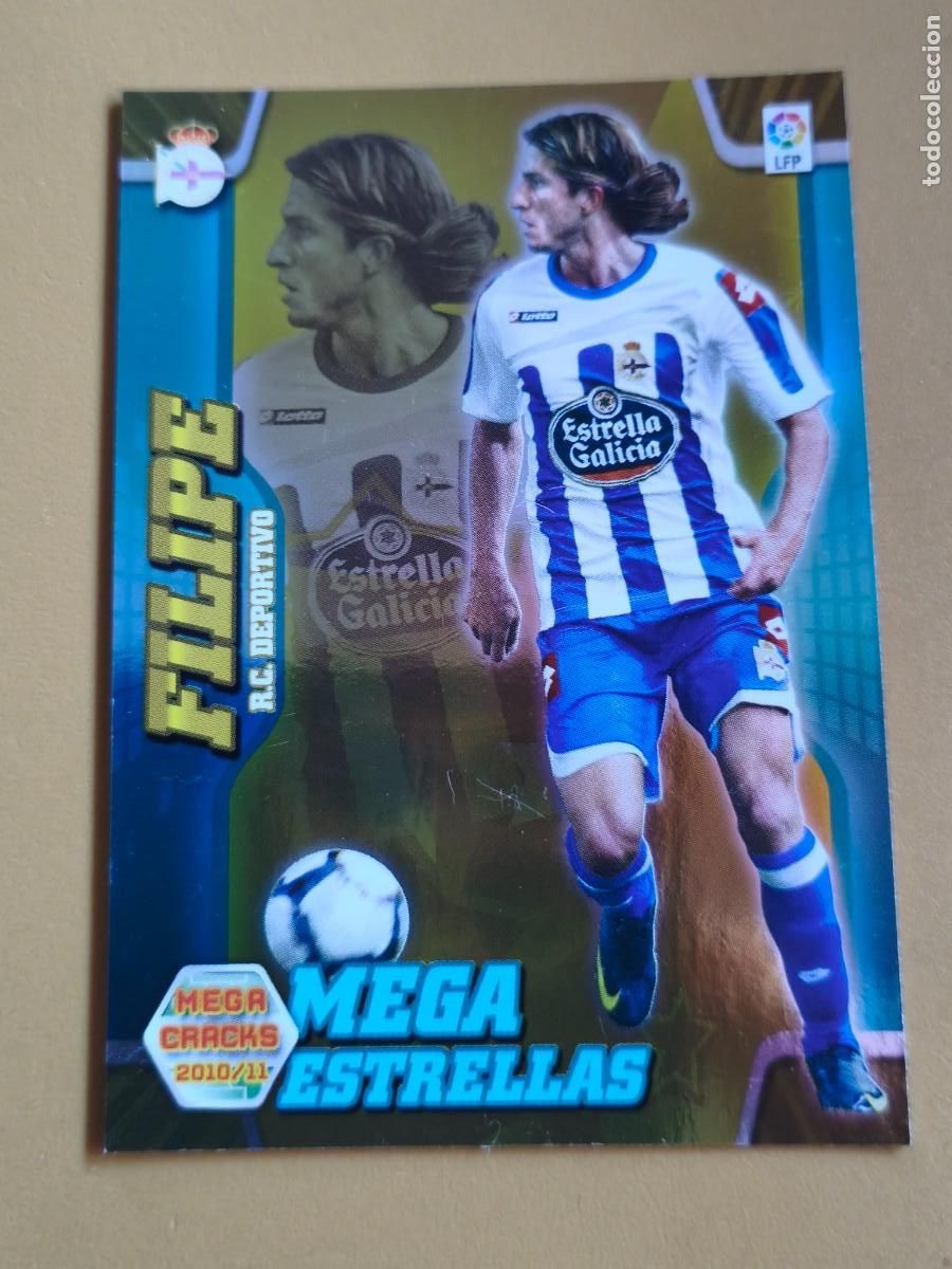 Cromos de F&uacute;tbol: filipe, 2010 11 mega estrellas