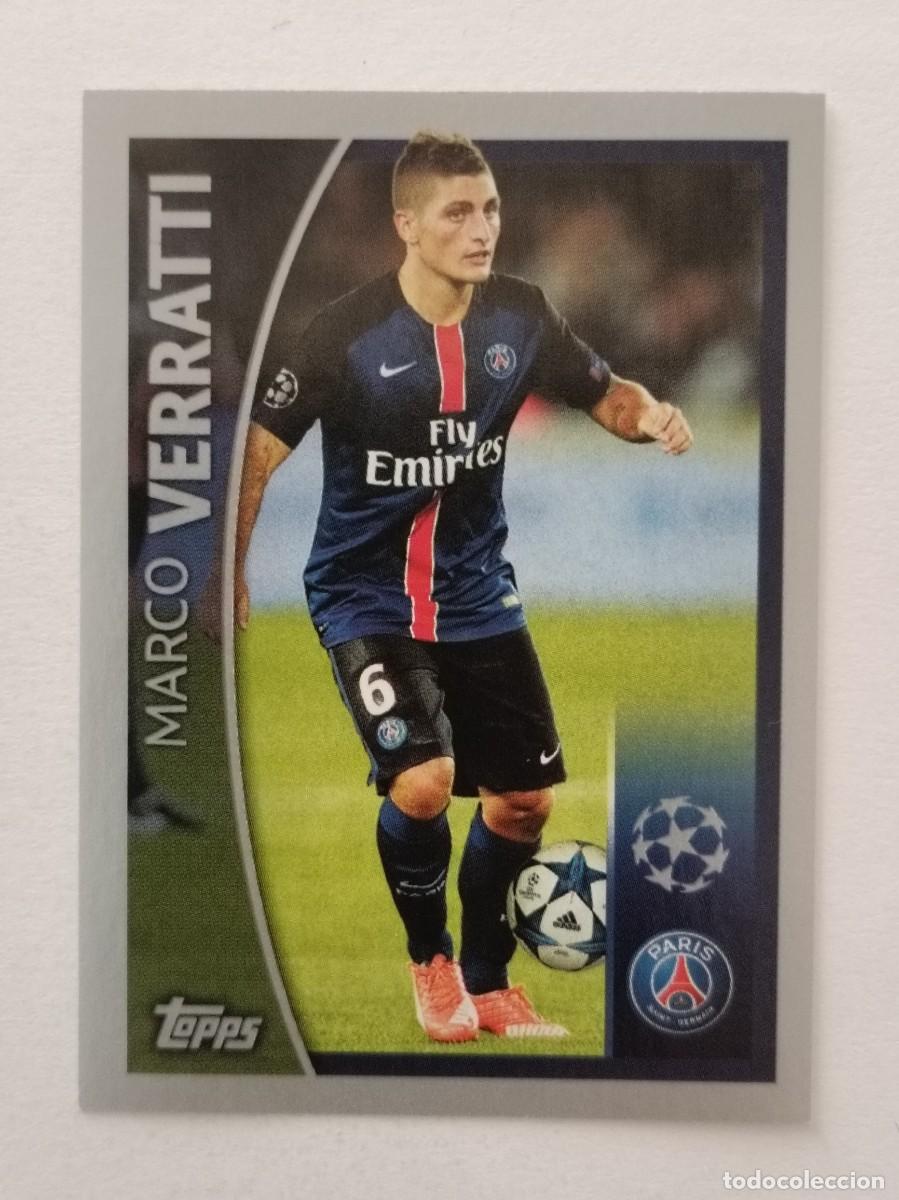 Cromos de F&uacute;tbol: #580 VERRATTI (PARIS SAINT-GERMAIN) UEFA CHAMPIONS LEAGUE 2015/2016 TOPPS