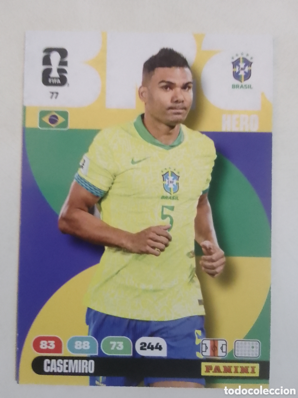 Cromos de F&uacute;tbol: Adrenalyn XL FIFA WORLD CUP 2026 n&deg; 77 Casemiro &bull; Brasil.
