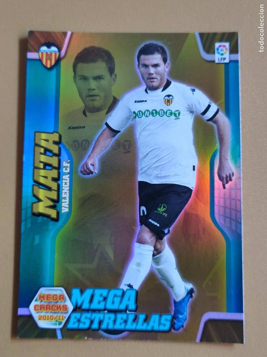 Cromos de F&uacute;tbol: mata, 2010 11 mega estrellas