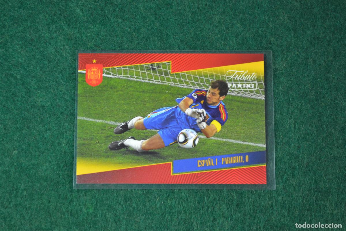 Cromos de F&uacute;tbol: PANINI TRIBUTO SELECCION ESPA&Ntilde;OLA 2010-2026 - 29 PARTIDO ESPA&Ntilde;A-PARAGUAY (CASILLAS)