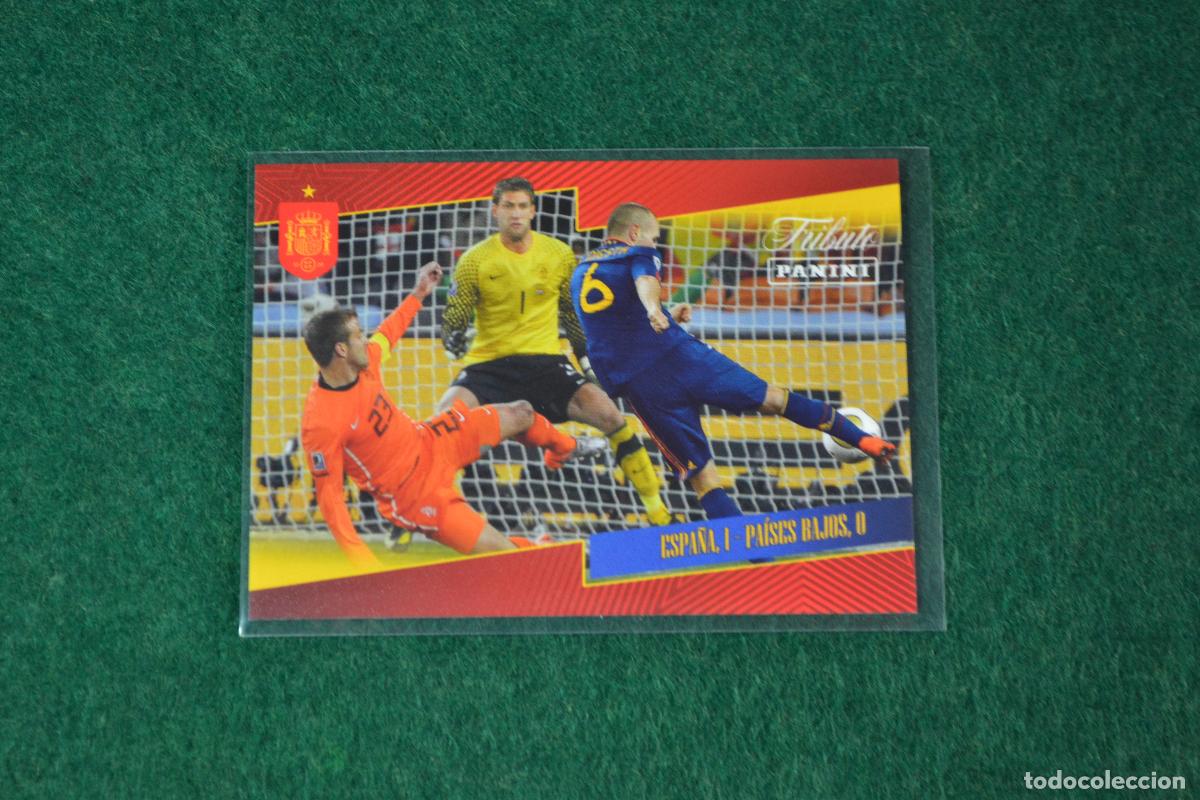 Cromos de F&uacute;tbol: PANINI TRIBUTO SELECCION ESPA&Ntilde;OLA 2010-2026 - 31 PARTIDO ESPA&Ntilde;A-PAISES BAJOS (INIESTA)