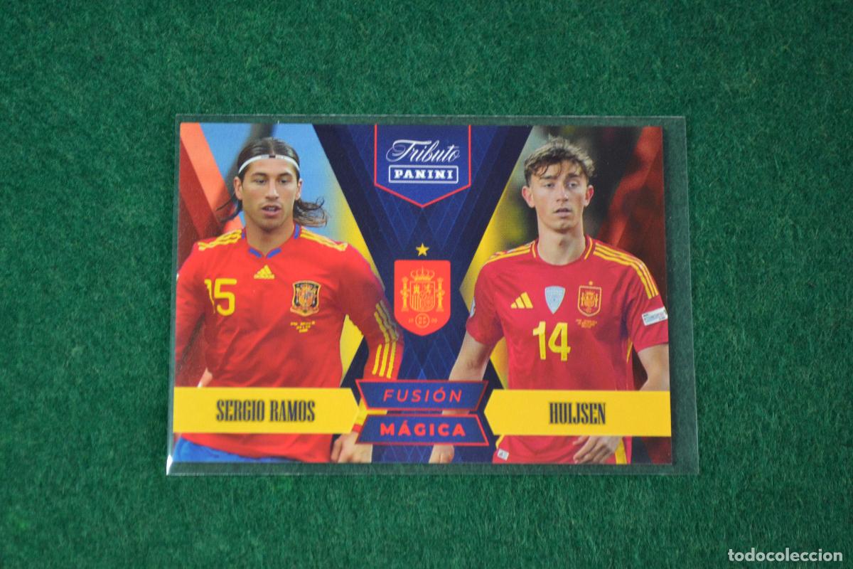 Cromos de Futebol: PANINI TRIBUTO SELECCION ESPA&Ntilde;OLA 2010-2026 - 83 SERGIO RAMOS Y HUIJSEN INSERT FUSION MAGICA