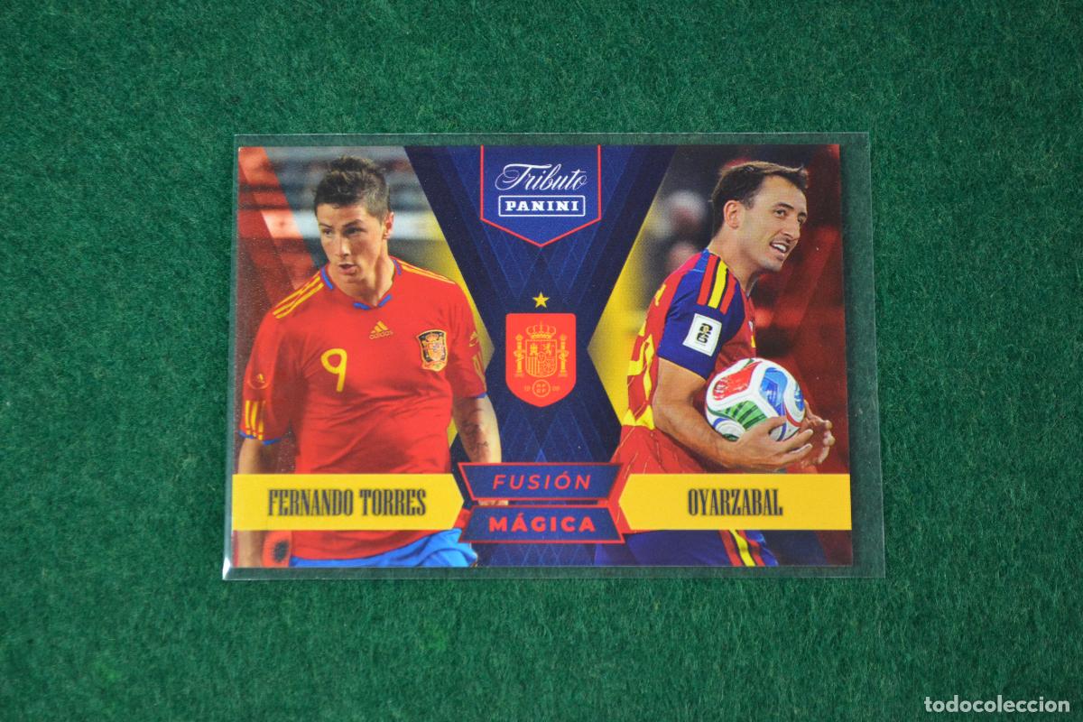 Cromos de F&uacute;tbol: PANINI TRIBUTO SELECCION ESPA&Ntilde;OLA 2010-2026 - 87 TORRES Y OYARZABAL INSERT FUSION MAGICA