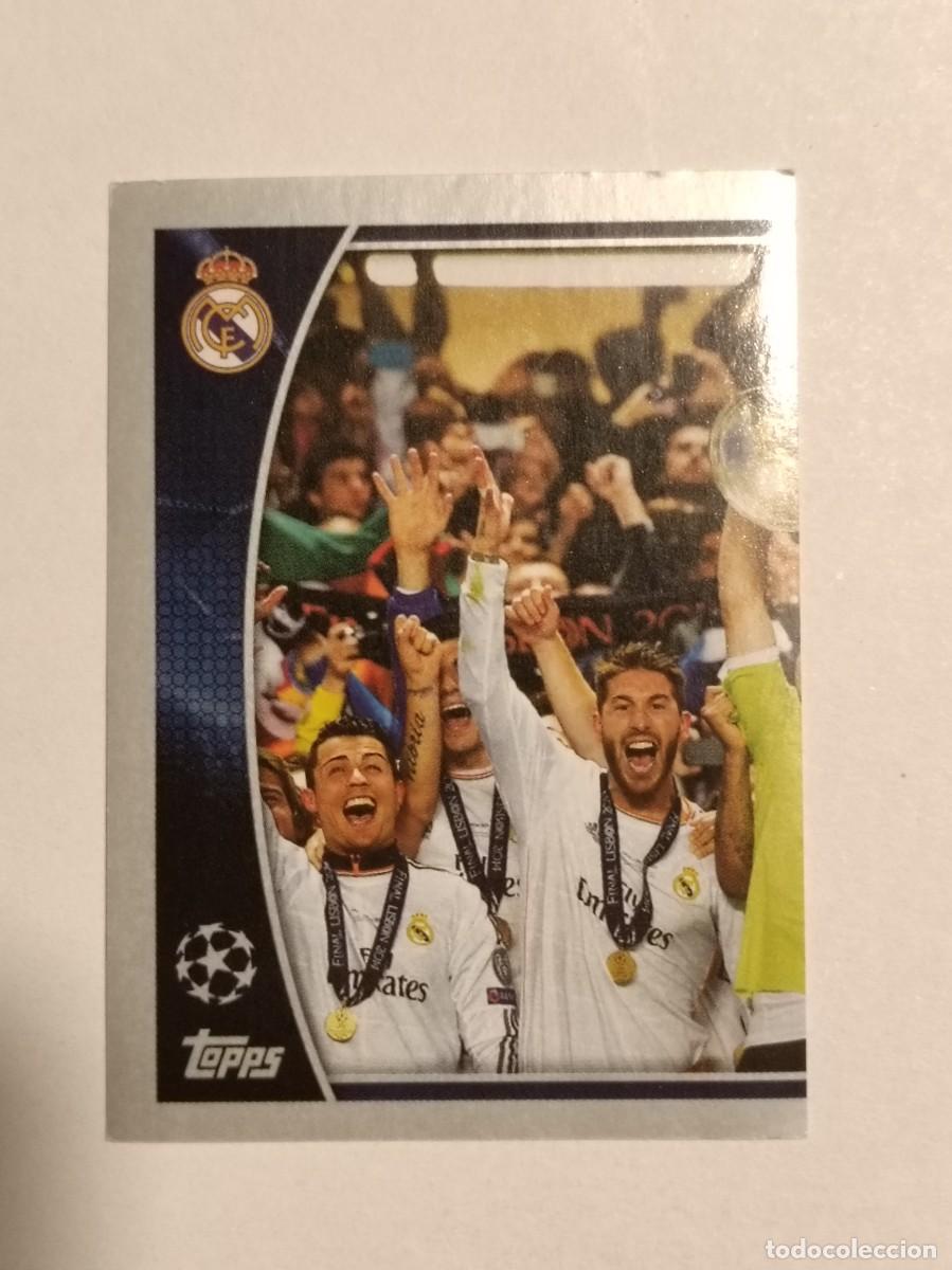 Cromos de F&uacute;tbol: #611 CELEBRACION REAL MADRID UEFA CHAMPIONS LEAGUE 2015/2016 TOPPS