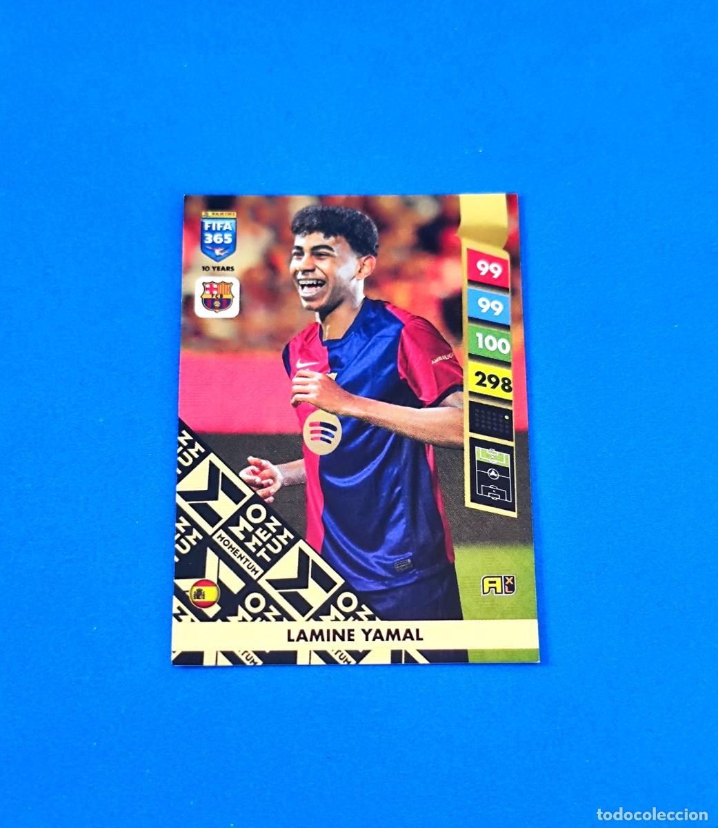Cromos de F&uacute;tbol: Adrenalyn FIFA 365 2025 - 2024 2025 / 24 25 Lamine Yamal Momentum Barcelona