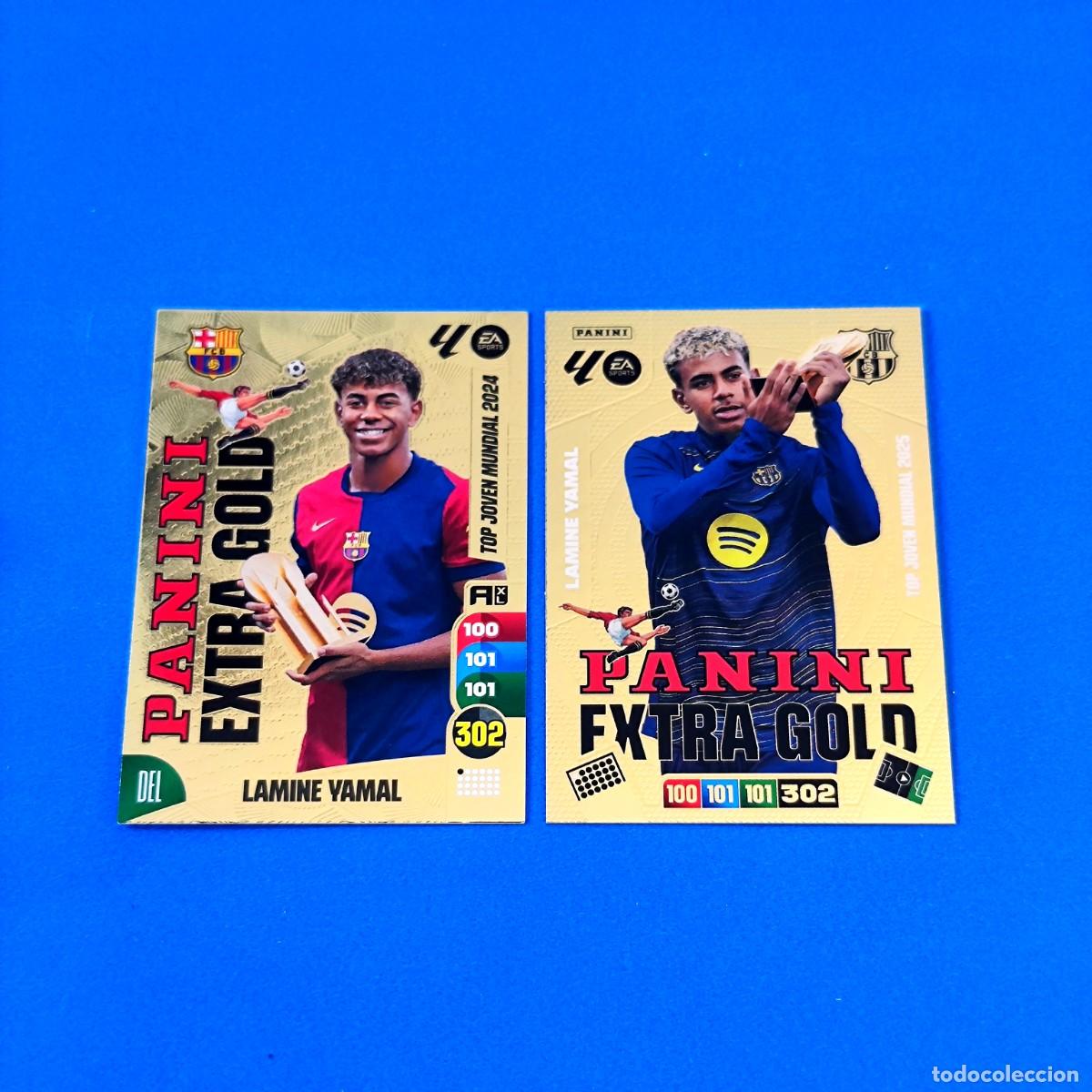 Cromos de F&uacute;tbol: Adrenalyn 2024 2025 / 24 25 - 2025 2026 / 25 26 Lamine Yamal Panini Extra Gold Barcelona