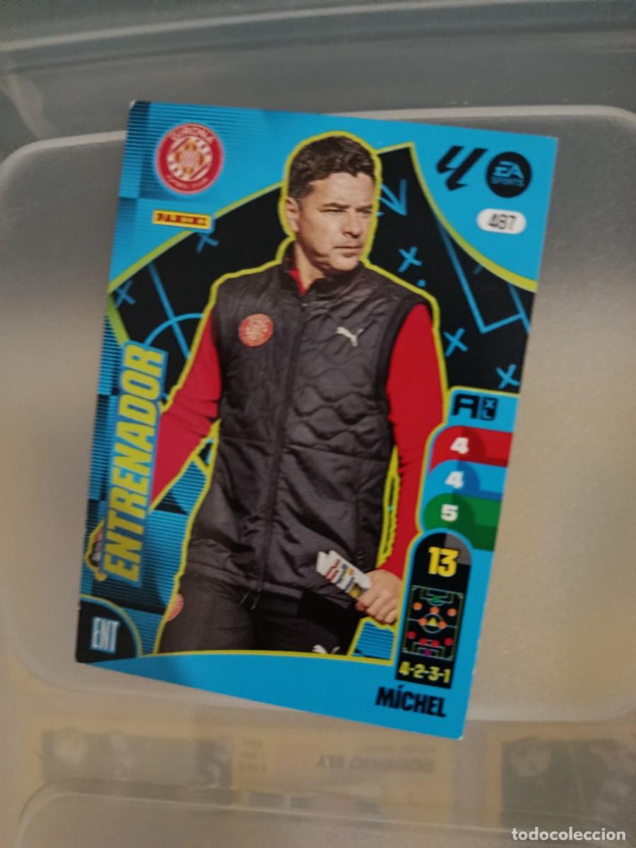 Cromos de F&uacute;tbol: Adrenalyn 24/25. 487- Michel. Girona. Entrenador.