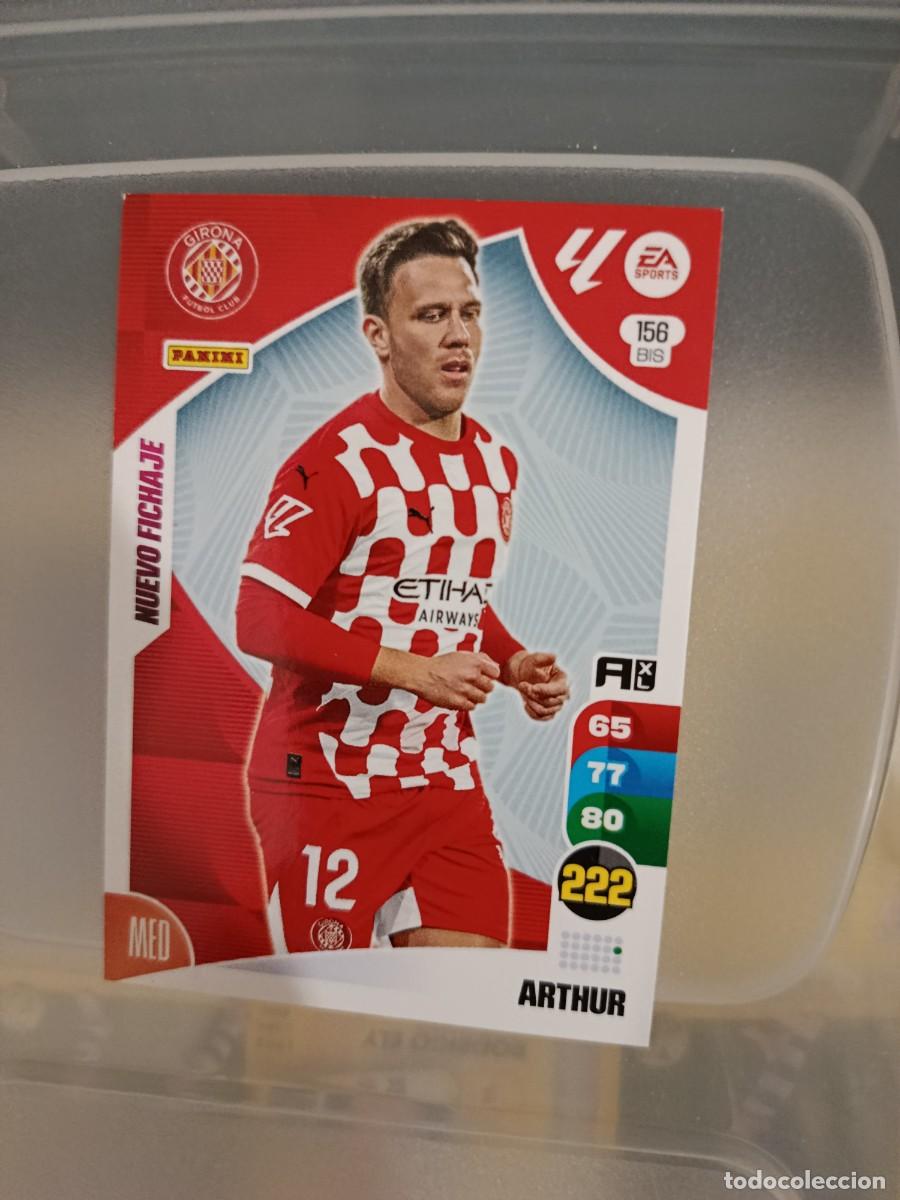 Cromos de F&uacute;tbol: Adrenalyn 24/25. 156 bis- Arthur. Girona. Nuevo fichaje.