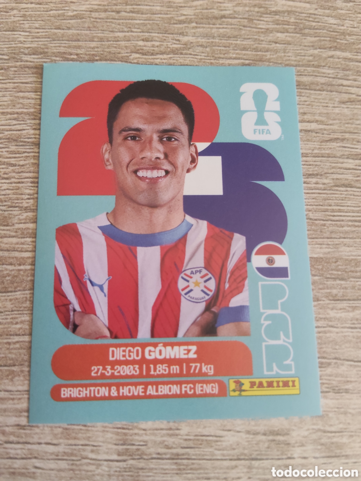 Football Stickers: Panini mundial 2026 PAR 10 Diego G&oacute;mez Paraguay