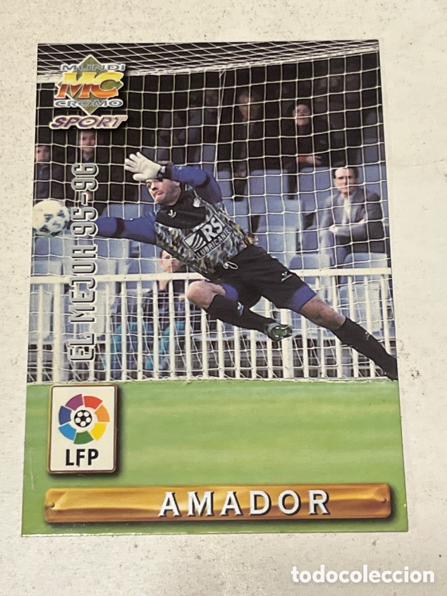 Football Stickers: Cromo Mundi Cromo EL MEJOR 95-96 N&deg;421 Amador