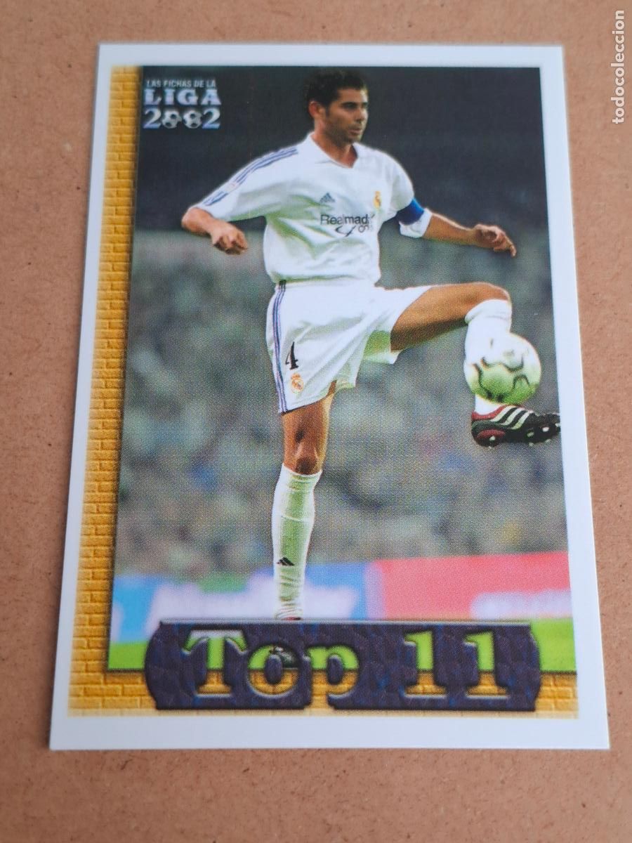 Football Stickers: MUNDICROMO 2001 2002 01 02 - 585 HIERRO ( TOP 3 ) - REAL MADRID