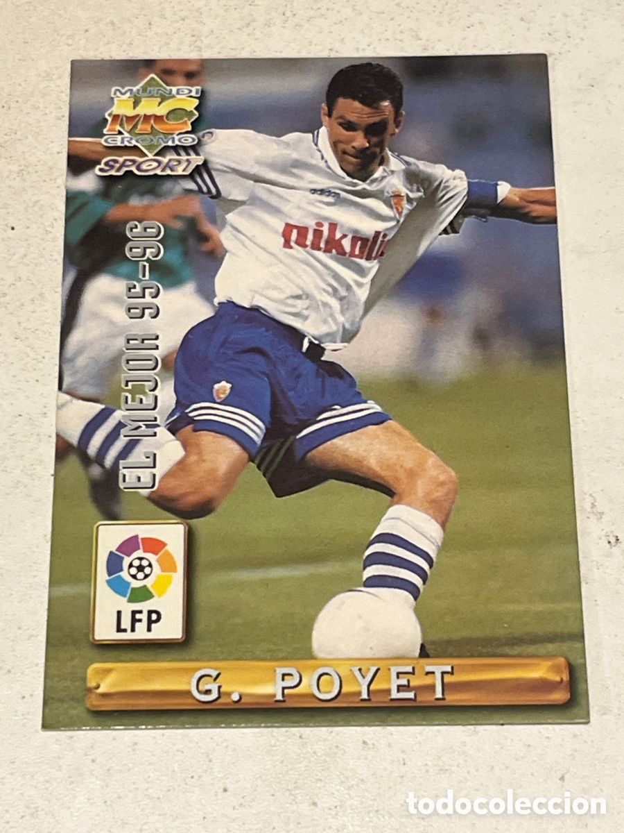 Football Stickers: Cromo Mundi Cromo EL MEJOR 95-96 N&deg; 411 G. Poyet