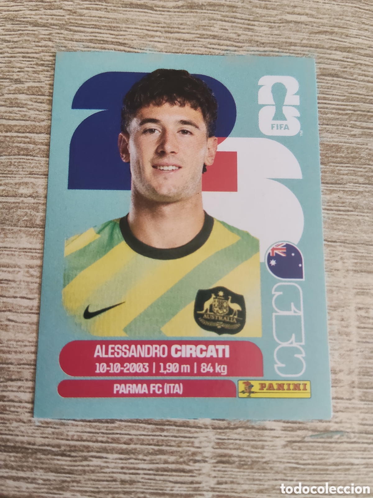 Cromos de F&uacute;tbol: Panini mundial 2026 AUS 5 Alessandro Circati Australia