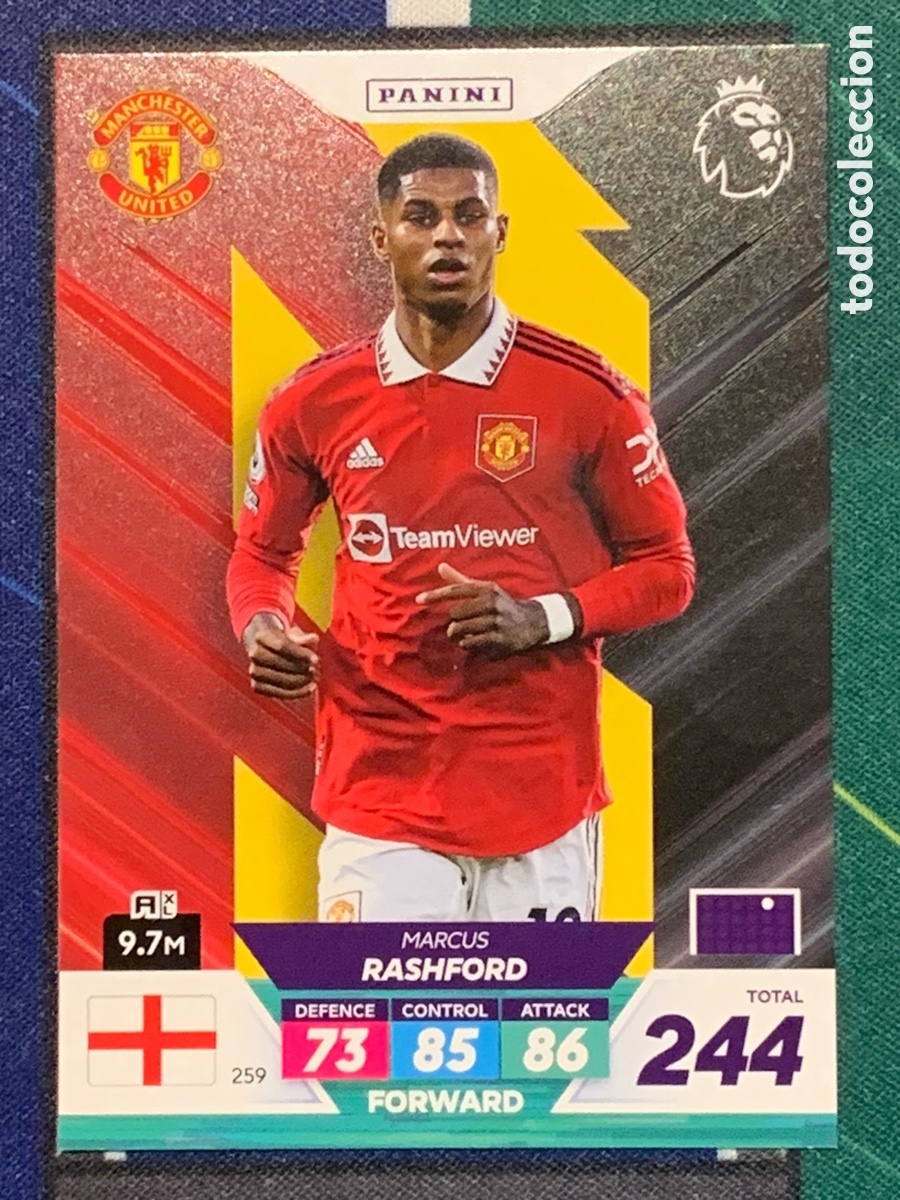 Cromos de F&uacute;tbol: Panini Adrenalyn XL Plus 2023 Marcus Rashford #259 M&aacute;nchester United