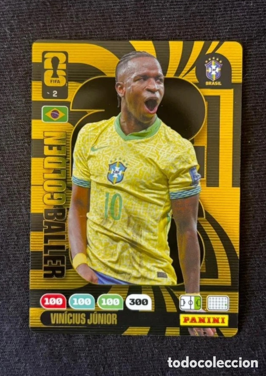 Cromos de F&uacute;tbol: Panini Adrenalyn XL FIFA World Cup 2026 - Golden Baller 2 Vinicius Vin&iacute;cius