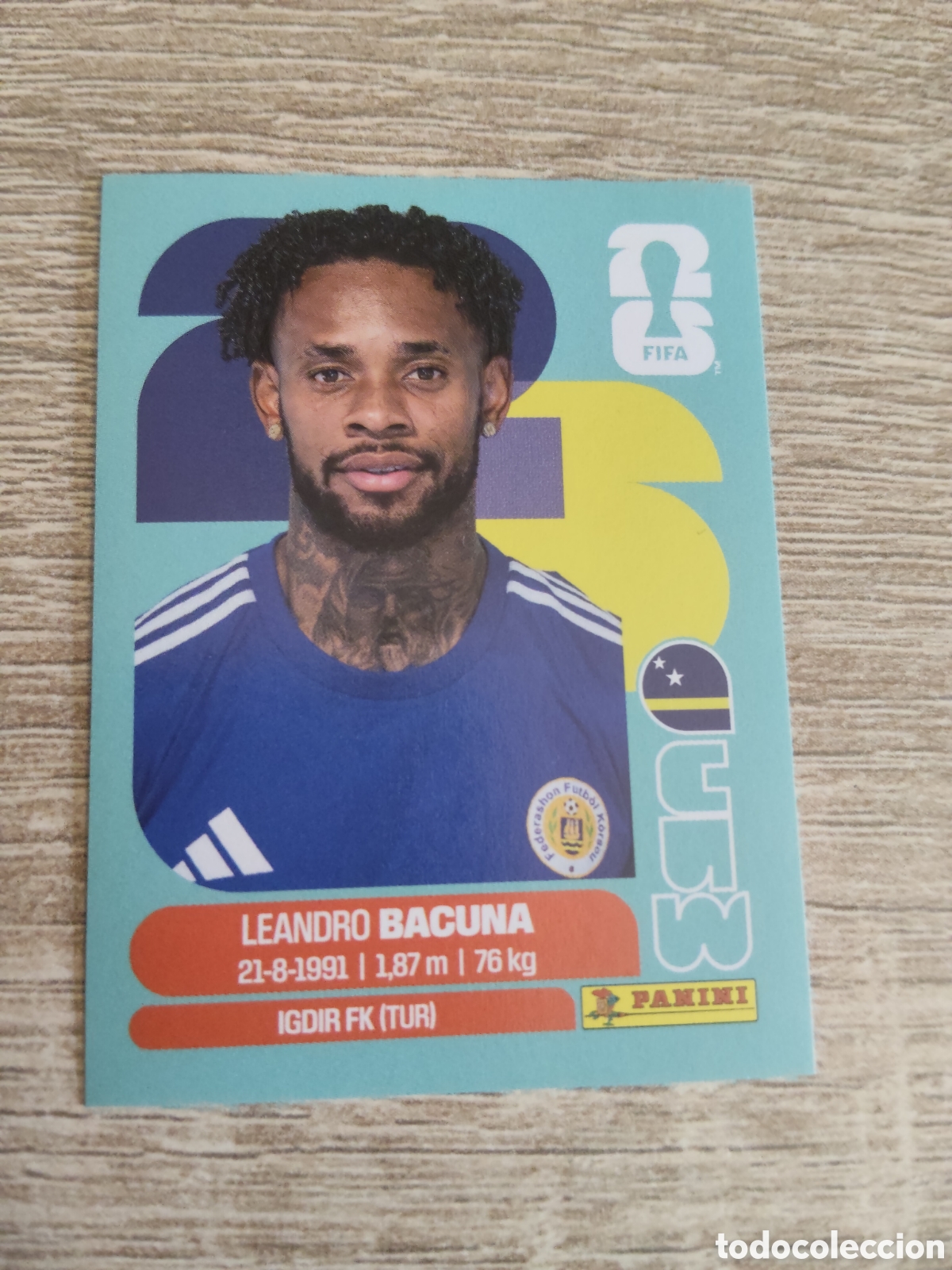 Cromos de F&uacute;tbol: Panini mundial 2026 CUW 12 Leandro Bacuna Curazao/Cura&ccedil;ao
