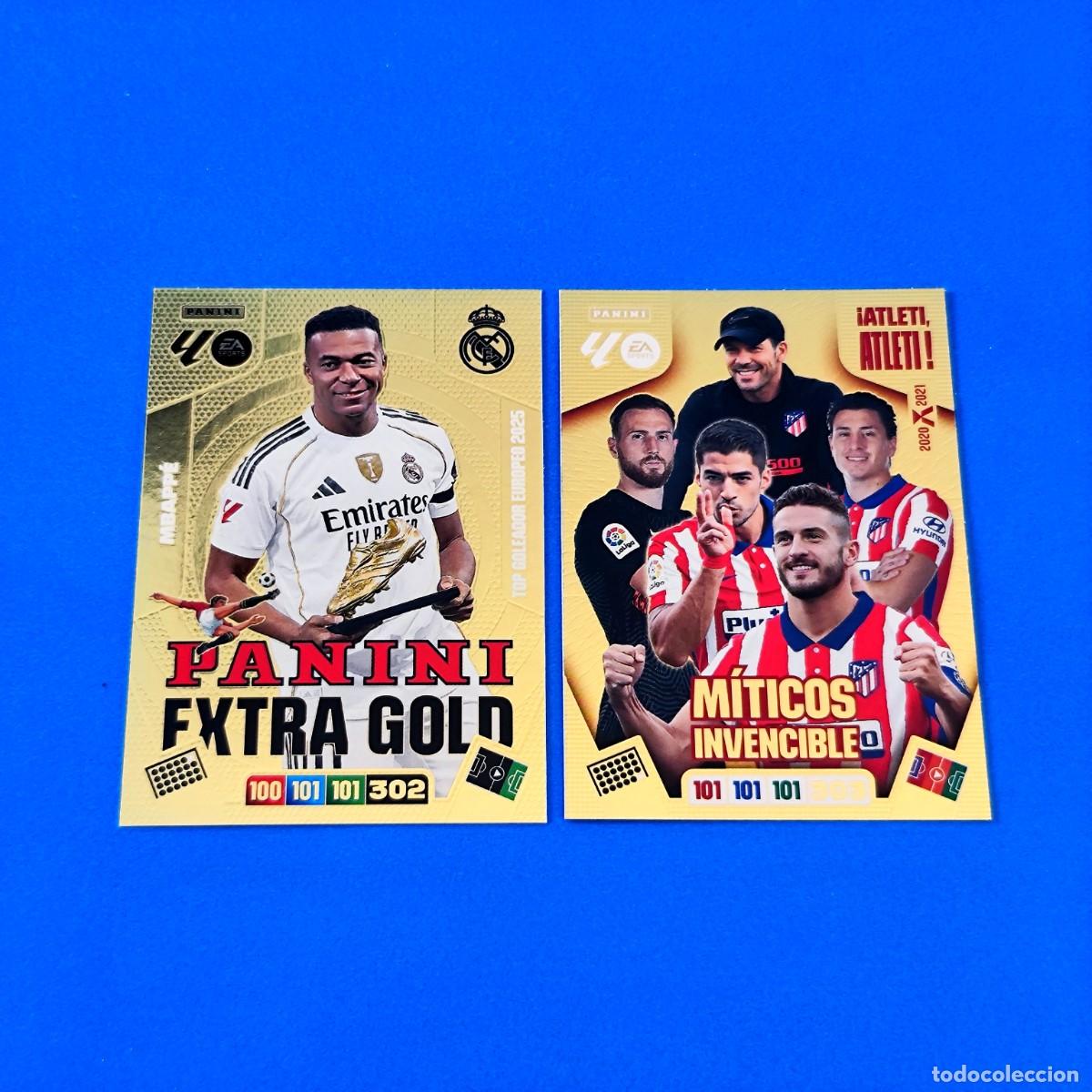 Cromos de F&uacute;tbol: Adrenalyn 2025 2026 / 25 26 Mbapp&eacute; Panini Extra Gold - M&iacute;ticos Invencible Atleti, Atleti