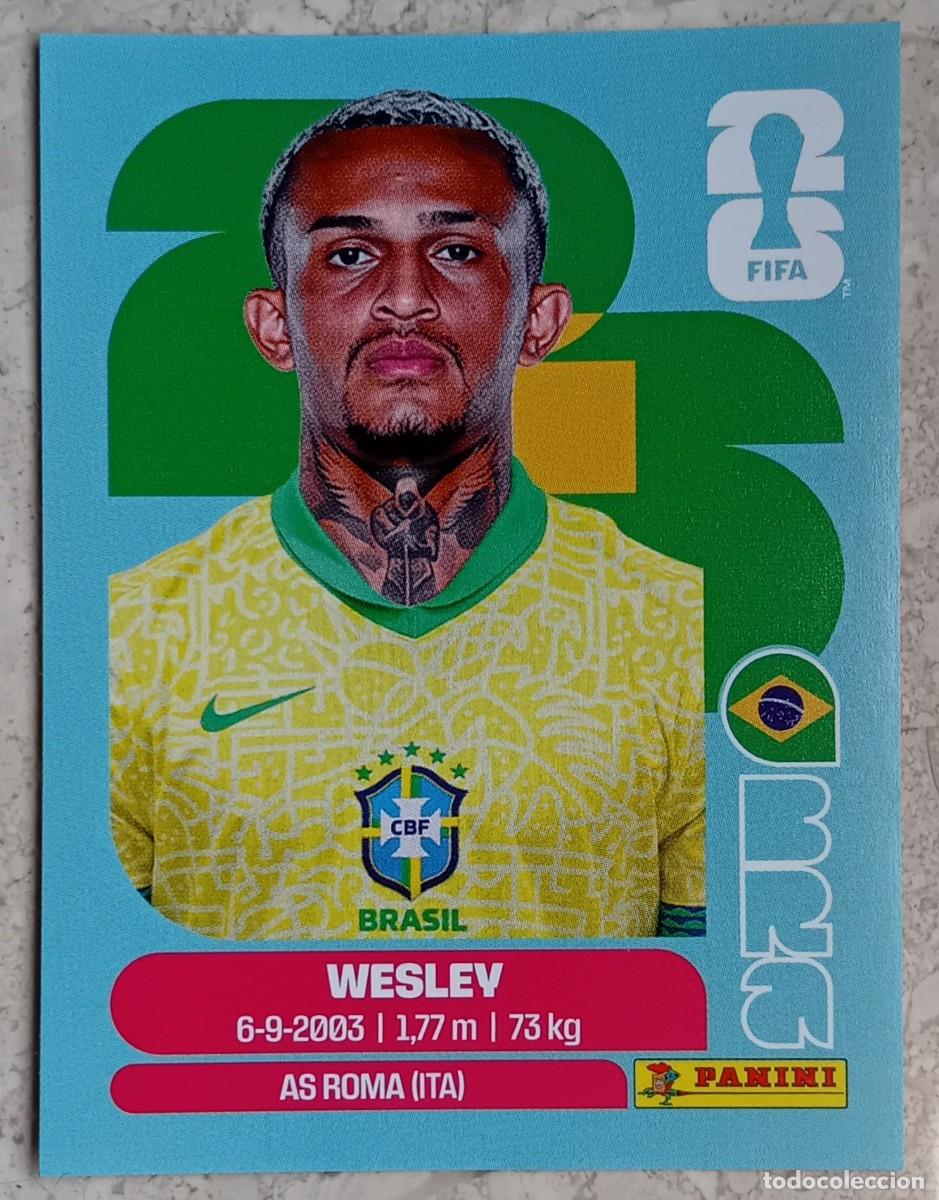 Cromos de F&uacute;tbol: Figurina Panini 2026 Cromo World Cup Usa Mundial 2026 Wesley Brazil n BRA 8