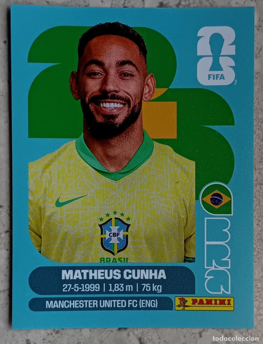Cromos de F&uacute;tbol: Figurina Panini 2026 Cromo World Cup Usa Mundial 2026 Matheus Cunha Brazil n BRA 17