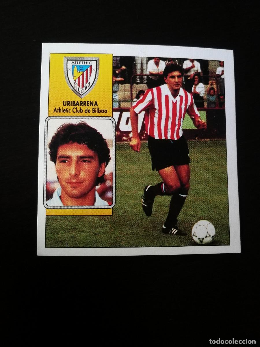 Cromos de F&uacute;tbol: Uribarrena Coloca At de Bilbao editorial Este 1992-93, Este 92/93, despegado