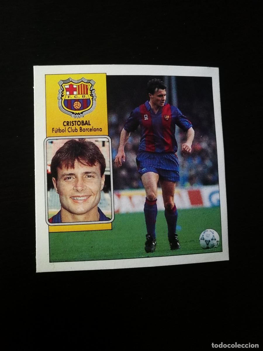 Cromos de F&uacute;tbol: Cristobal Baja FC Barcelona editorial Este 1992-93, Este 92/93, despegado