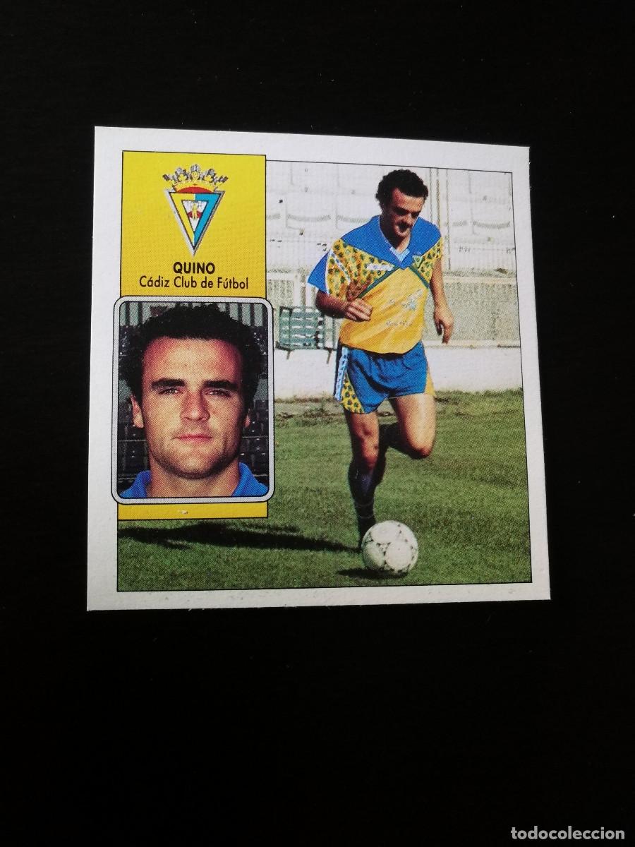 Cromos de F&uacute;tbol: Quino Coloca C&aacute;diz CF editorial Este 1992-93, Este 92/93, despegado